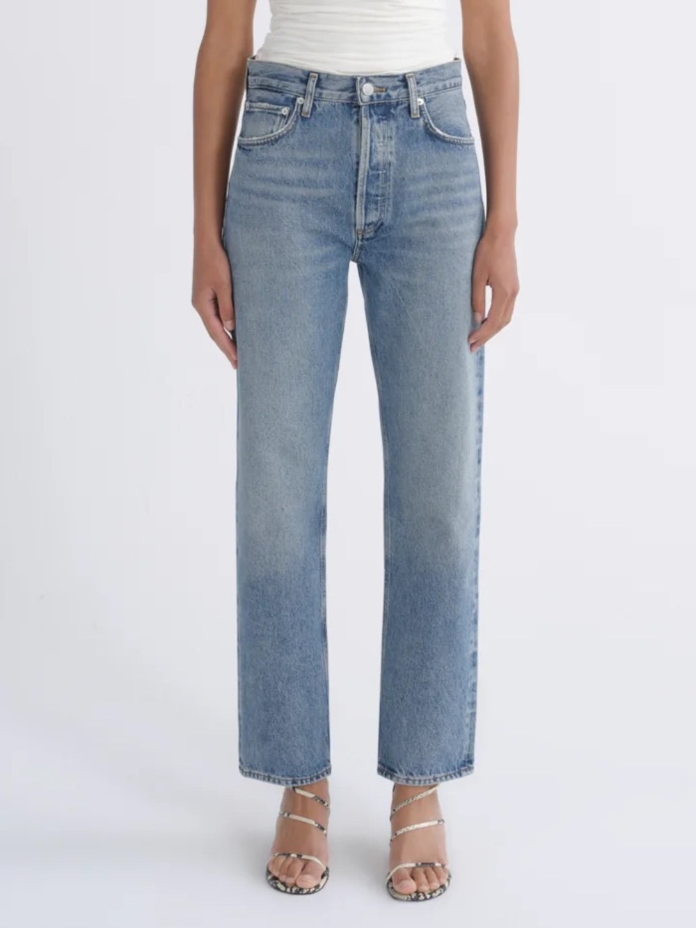 Agolde 90'S PINCH WAIST HIGH RISE STRAIGHT in Navigate Size 26